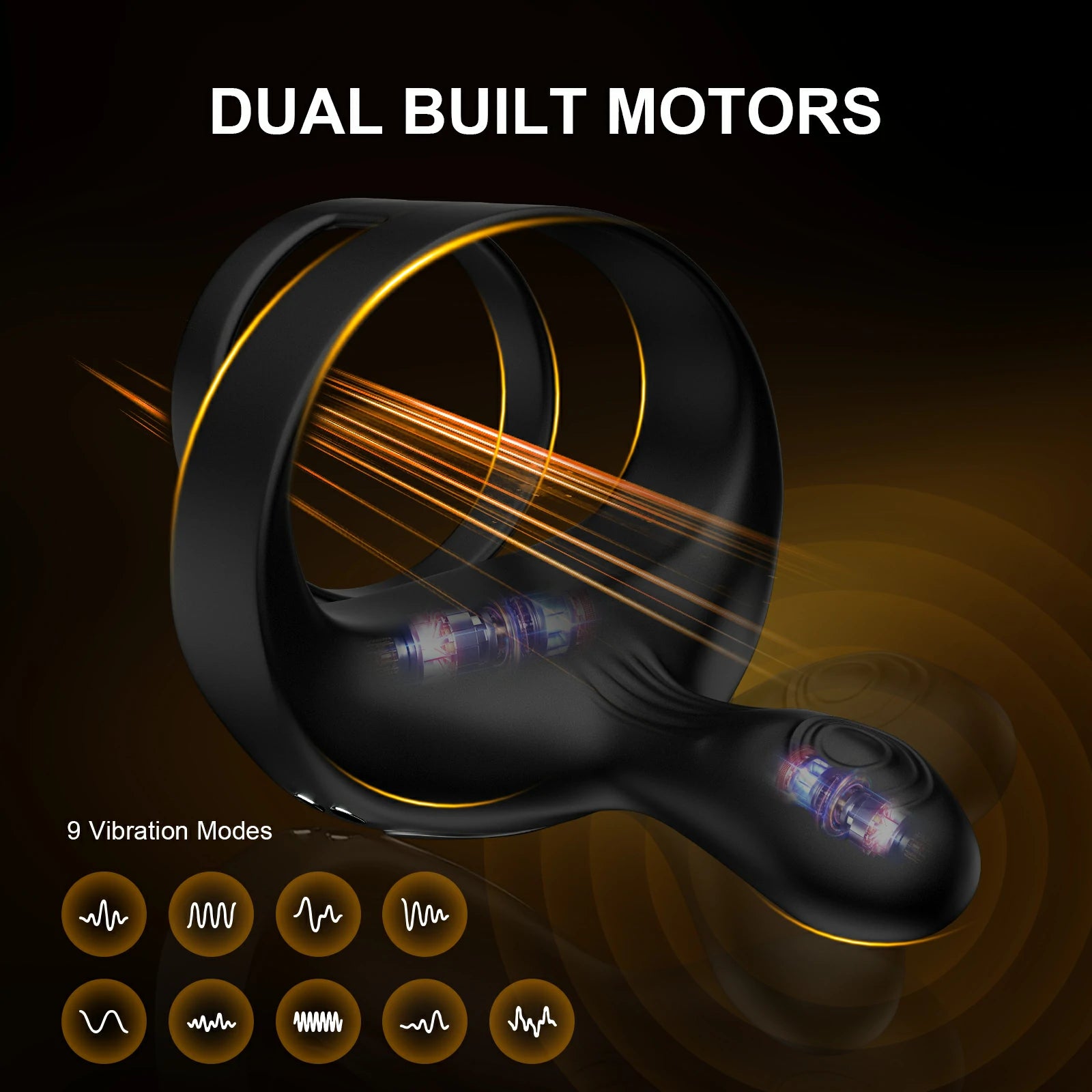 Premium Dick Ring Remote Vibrating Soft Fit Modern Design MT-PR6