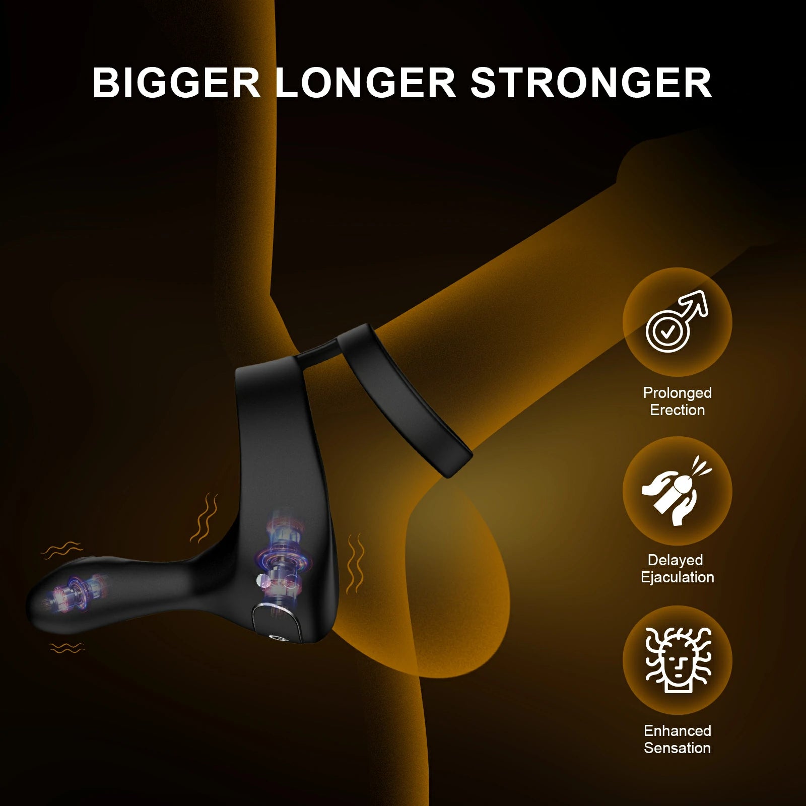 Premium Dick Ring Remote Vibrating Soft Fit Modern Design MT-PR6