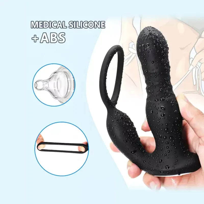 PM5 7 Modes Prostate Massager Vibrating Thrusting Wireless Remote Control