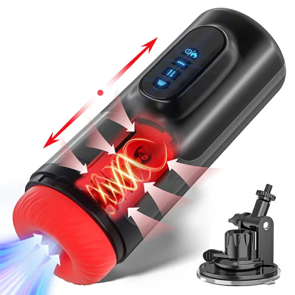 6 In 1 Quietest Male Masturbator 5 Thrusting&Sucting 10 Vibrating