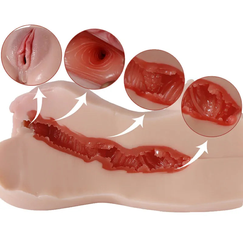 Realistic 1.5lb Tpe Unskilled Pocket Pussy With Stretchable Tight Tunnel And Lifelike Grip For Intense Pleasure