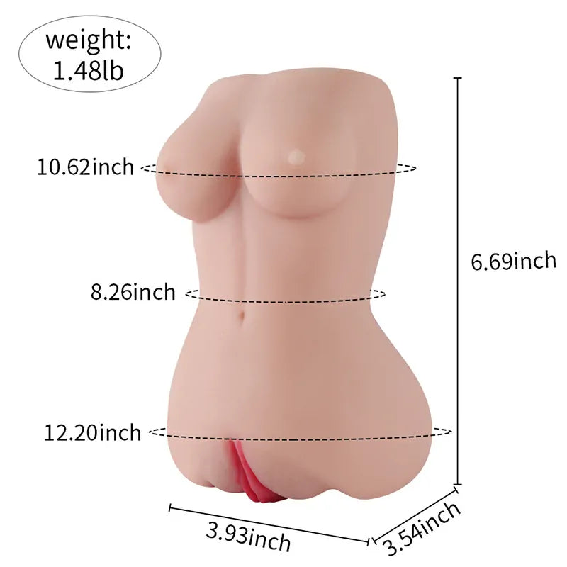 Realistic 1.5lb Tpe Unskilled Pocket Pussy With Stretchable Tight Tunnel And Lifelike Grip For Intense Pleasure