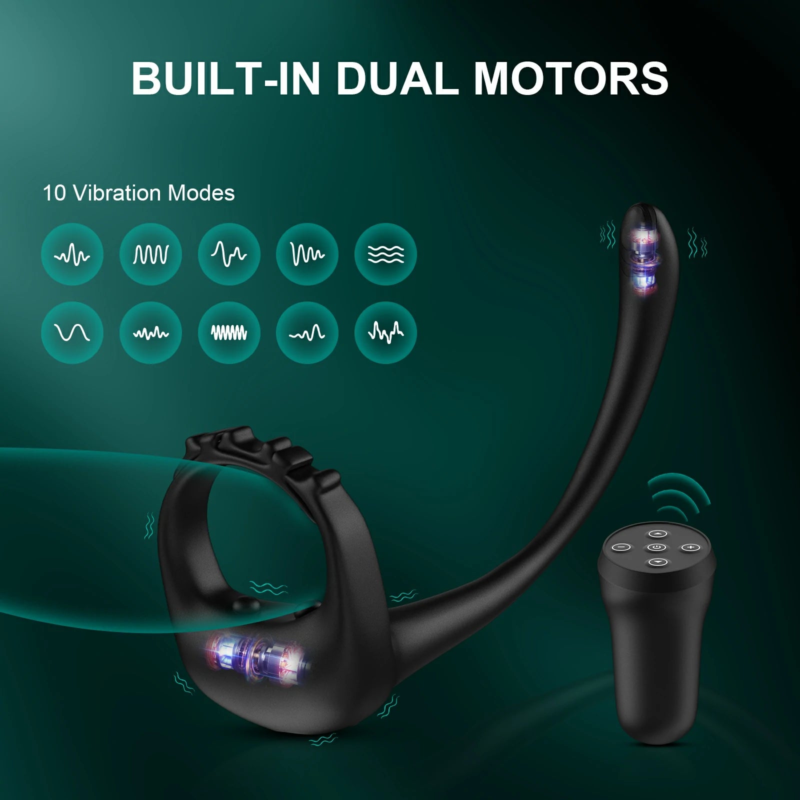 PR4 best Remote Control vibrating cock ring Soft Skin Feel