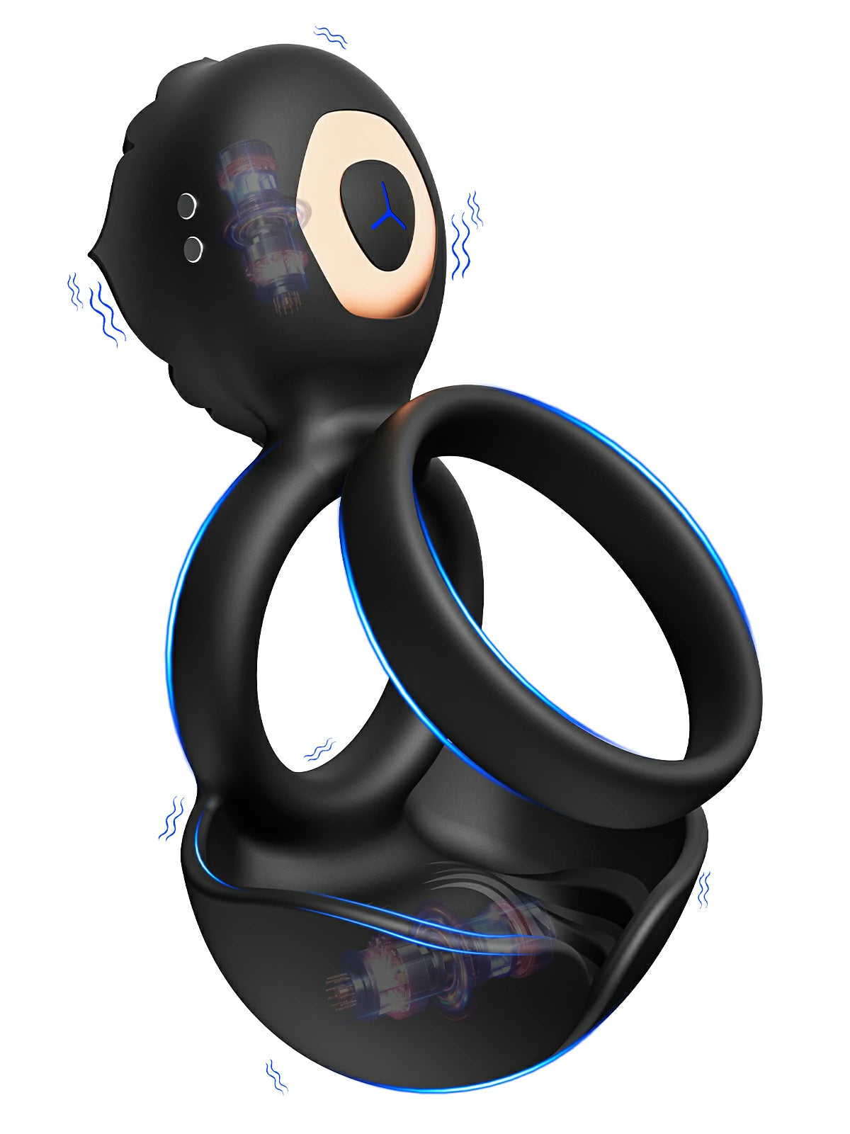 Remote Control Cock Ring Quiet Vibration Soft Skin Feel MT-PR5