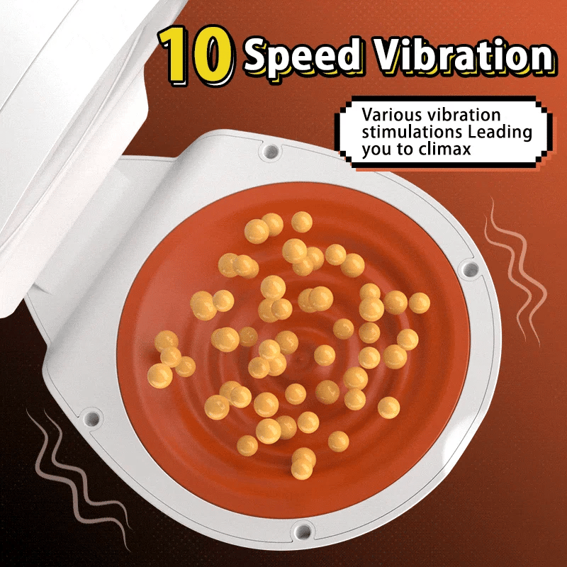 XR3 Egg Masturbator with 10-Speed Rotation and Testicle Massage