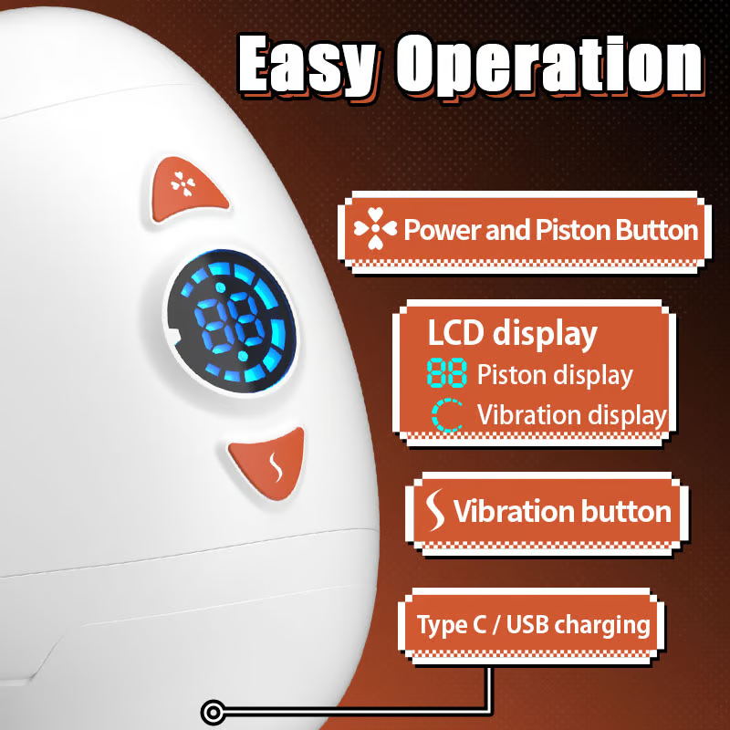 Ball Massage Focus Testicle & Glans Stimulation Electric Male Masturbator