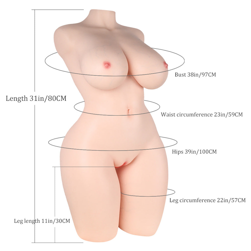 Susanna – 68.34 LB Life-Size Premium Silicone Female Sex Torso