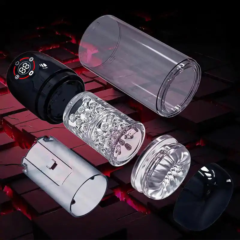 Automatic Male Masturbator with 7 Suction Modes 7 Rotation LCD Display