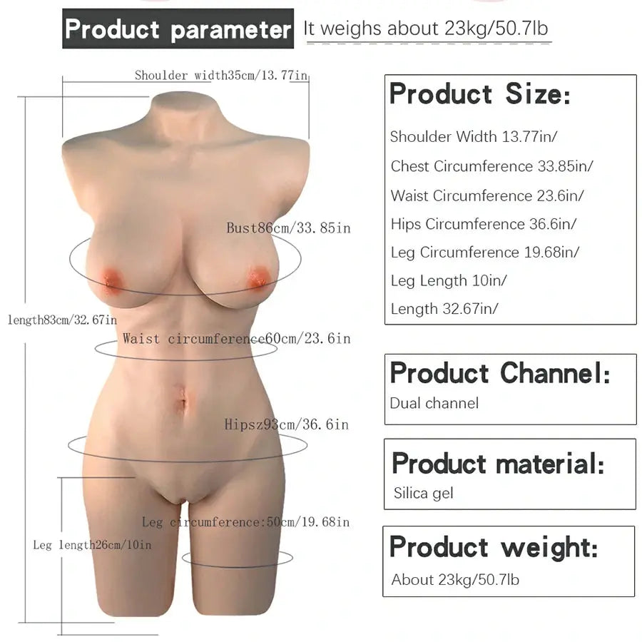 Silicone Life Size Torso