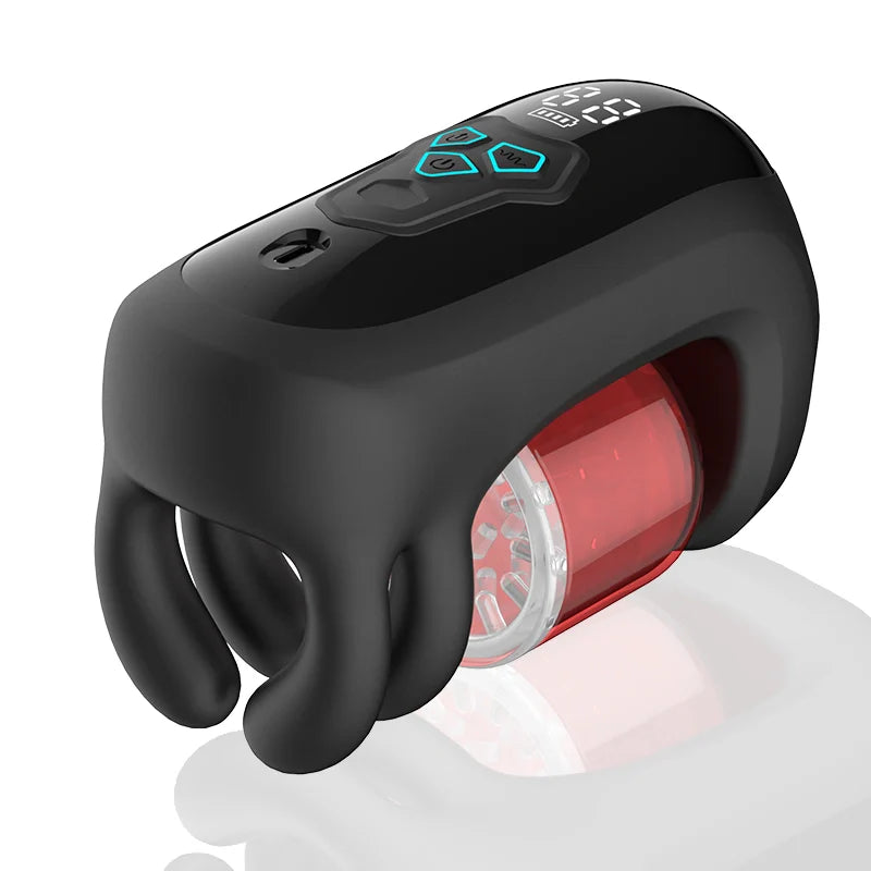 XG10 Top Male Vibrator with 9 Biting Rotation & Vibration