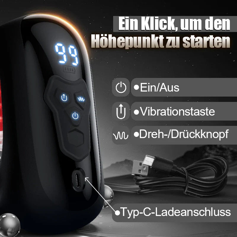 XG13 Top Male Vibrator with 9 Biting Rotation & Vibration