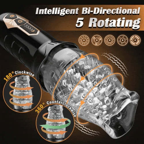XR14 Cheap Blowjob Machine 10 Vibration Modes and 5 Rotation Settings