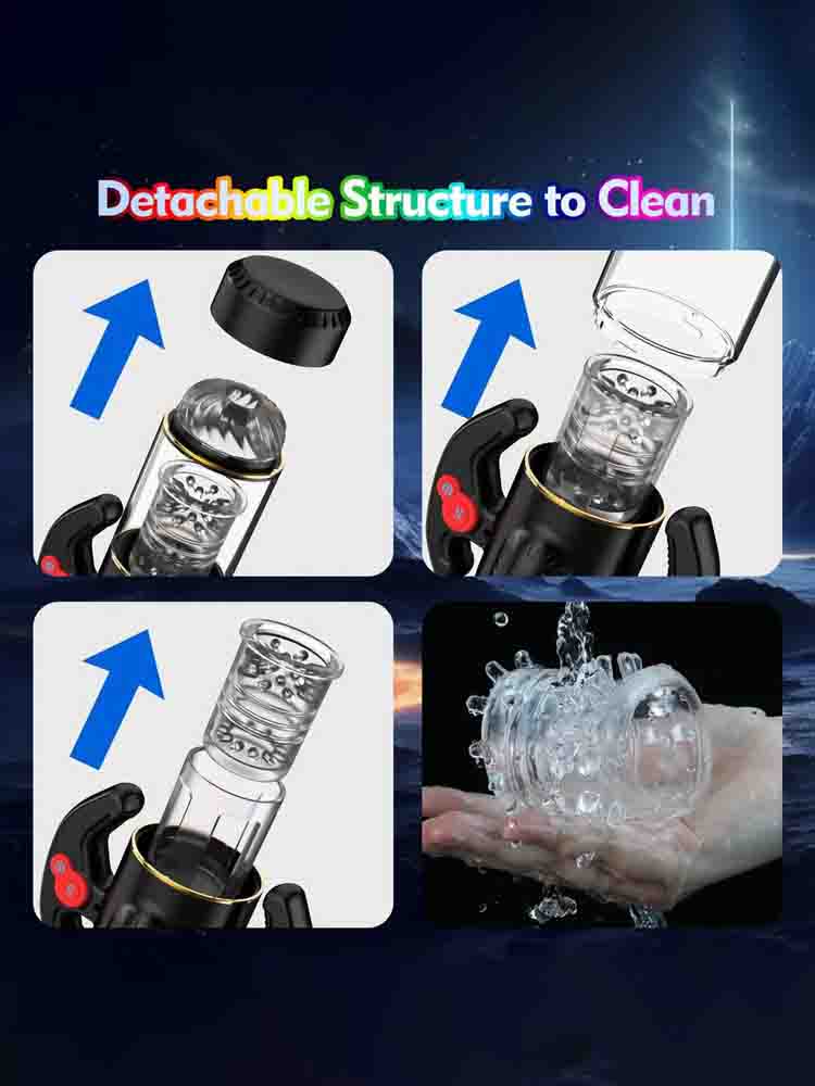 XR1 Blowjob Machine 9 Thrusting Rotating Sucking Handle Control