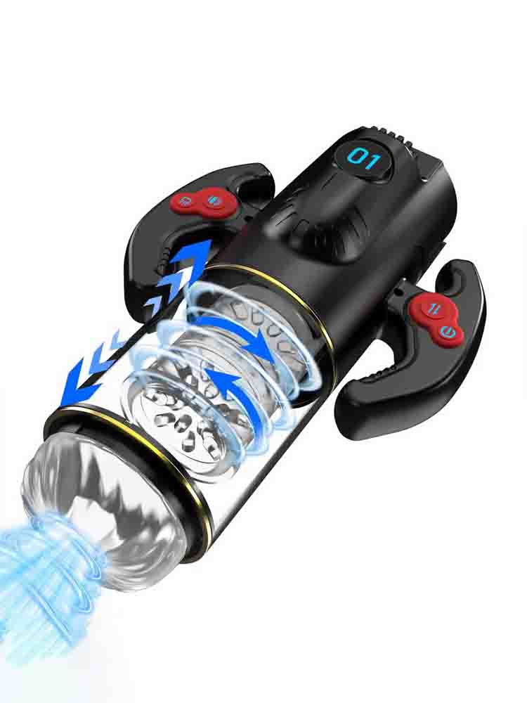 XR1 Blowjob Machine 9 Thrusting Rotating Sucking Handle Control