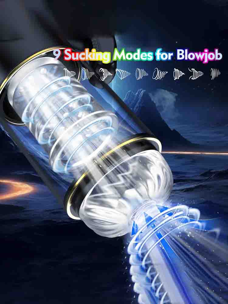 XR1 Blowjob Machine 9 Thrusting Rotating Sucking Handle Control