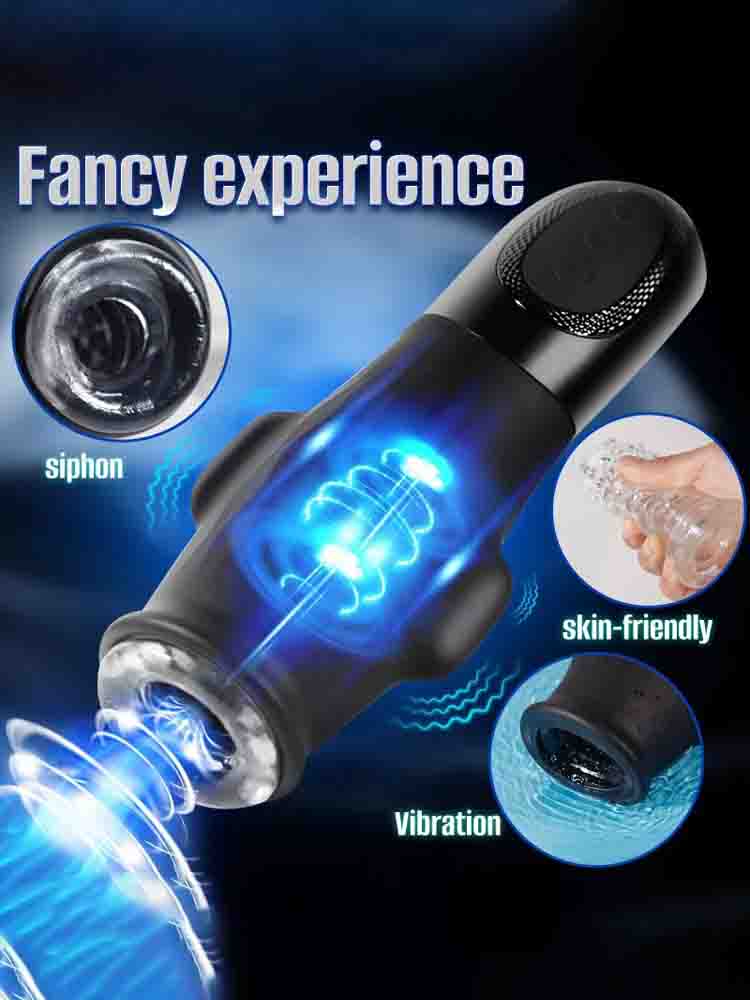 XS3 Blowjob Machine 9 Vibration 5 Suction for Small Penis