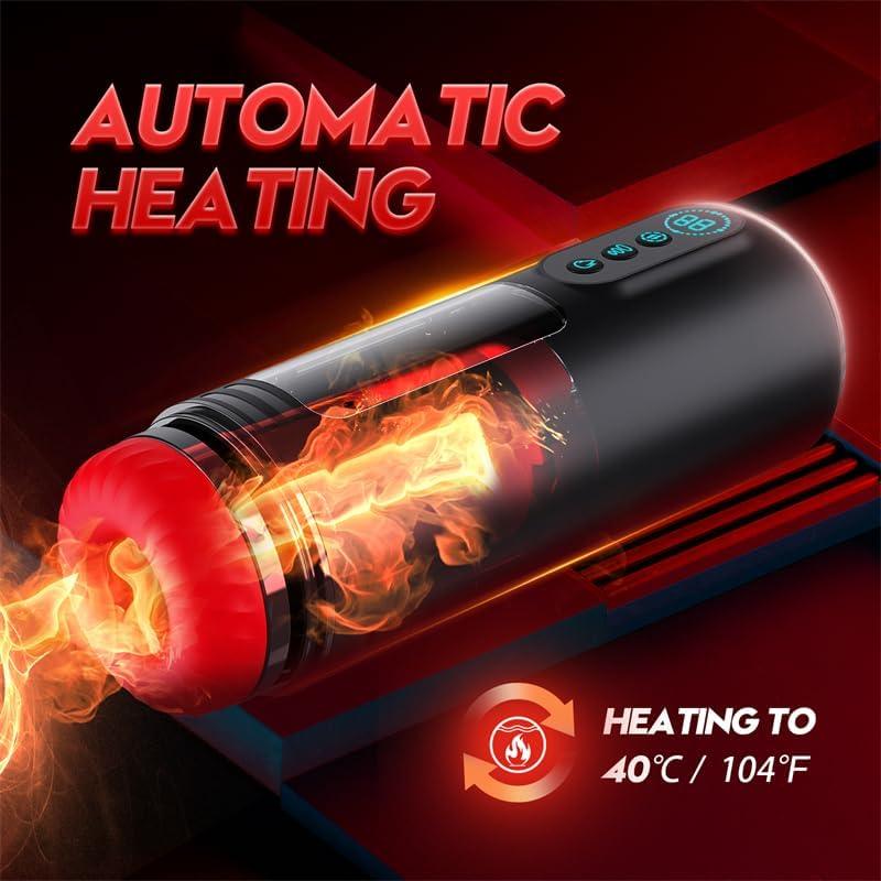 XS6Pro: Heated Masturbator with 9 Thrusting, Sucking, Vibration, Automatic Blowjob Masturbator