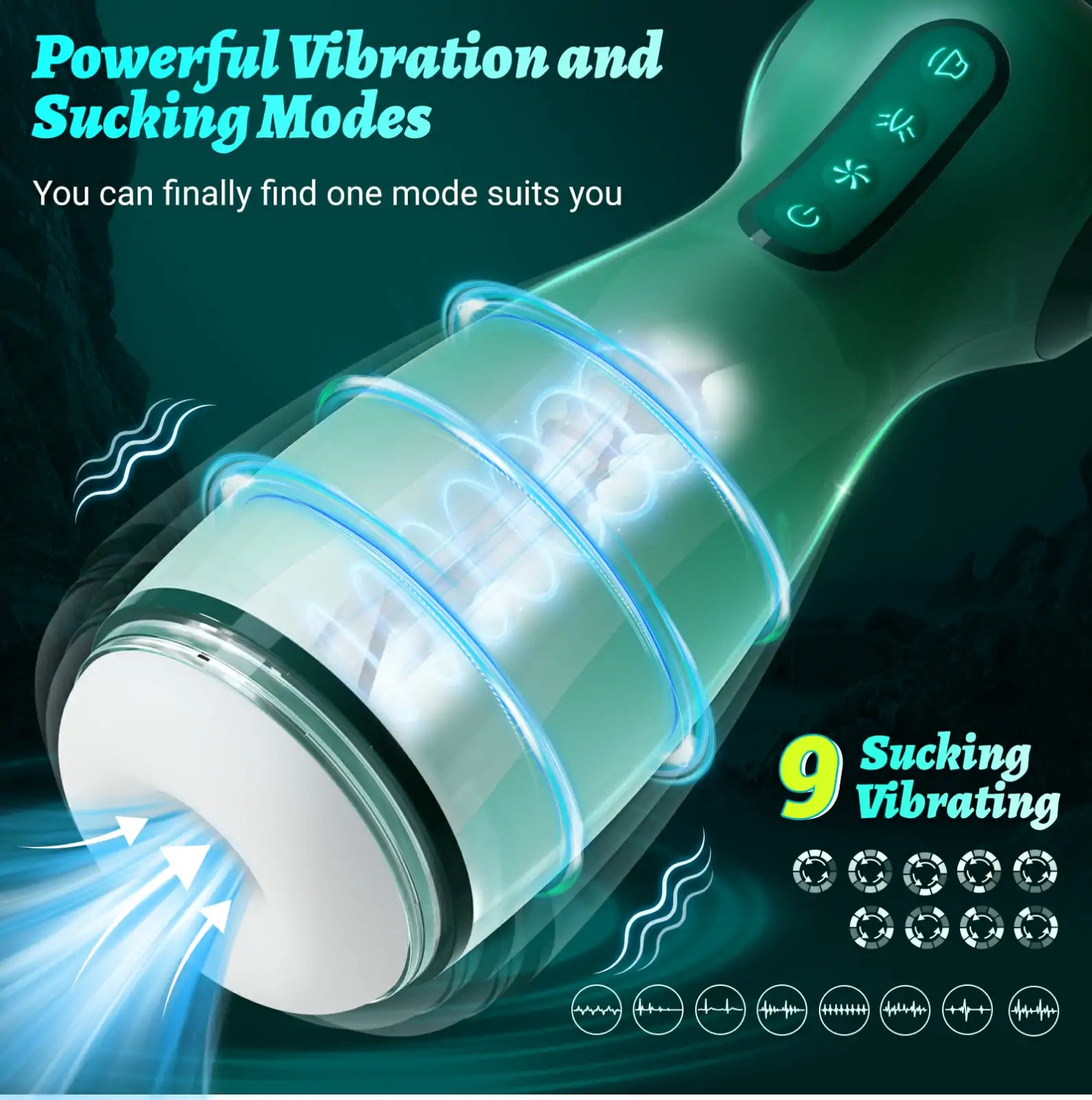 XS7 Automatic Masturbator with 6 Vibration Suction & Moan Modes