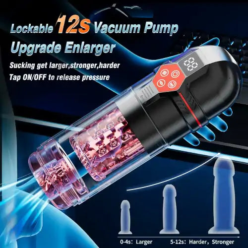 Blowjob Machine with 12 Suction & 7 Thrusting Modes for Intense Stimulation