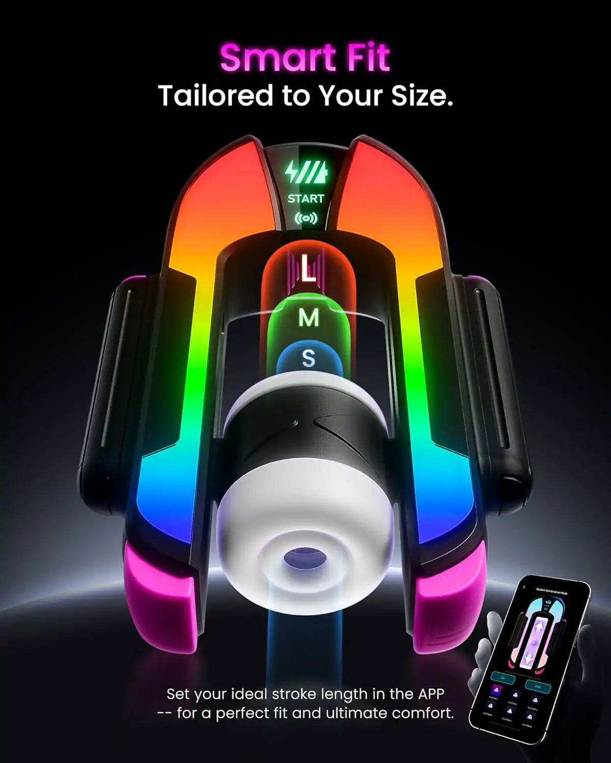 Adjustable Stroke Male Masturbator