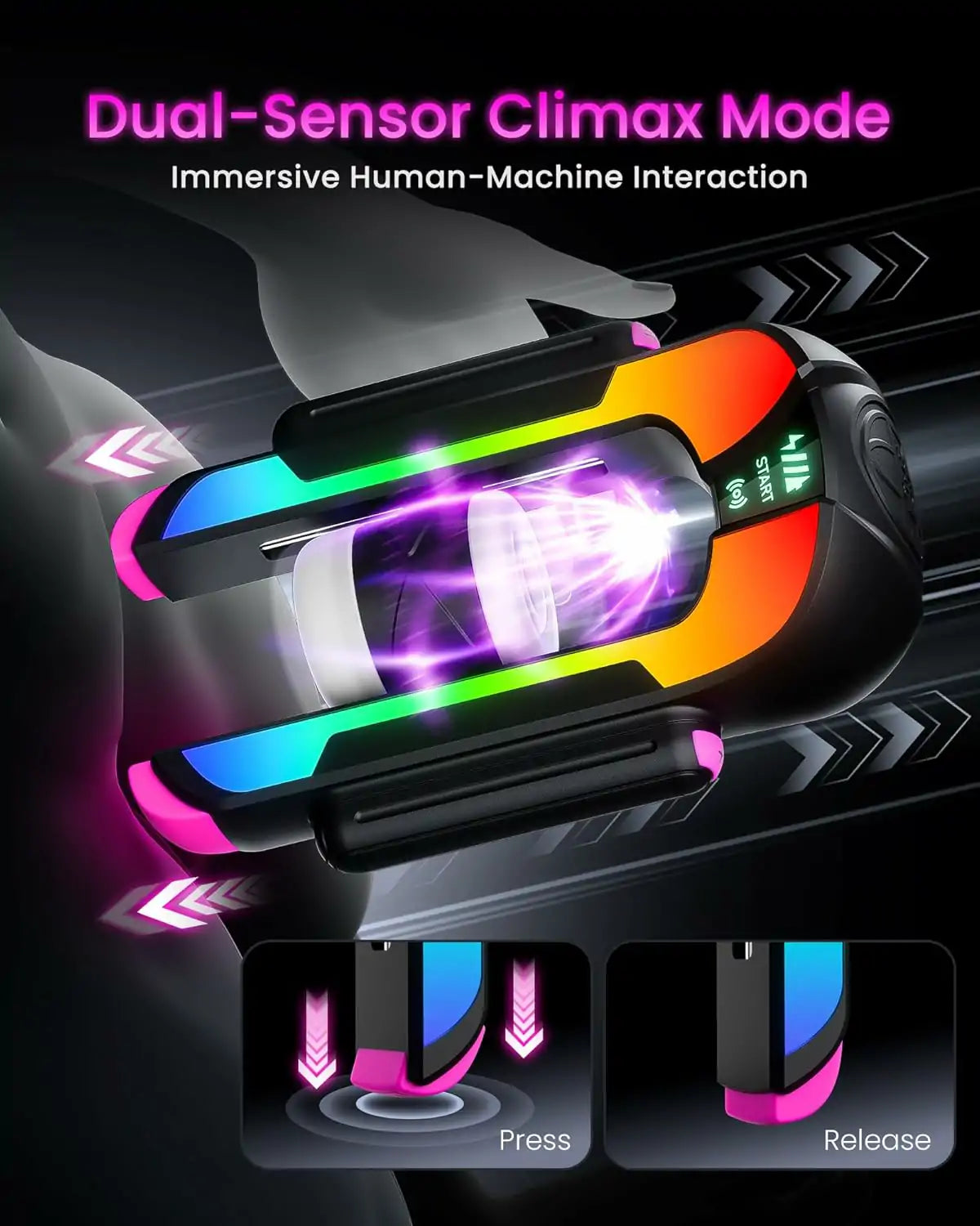 Adjustable Stroke Male Masturbator