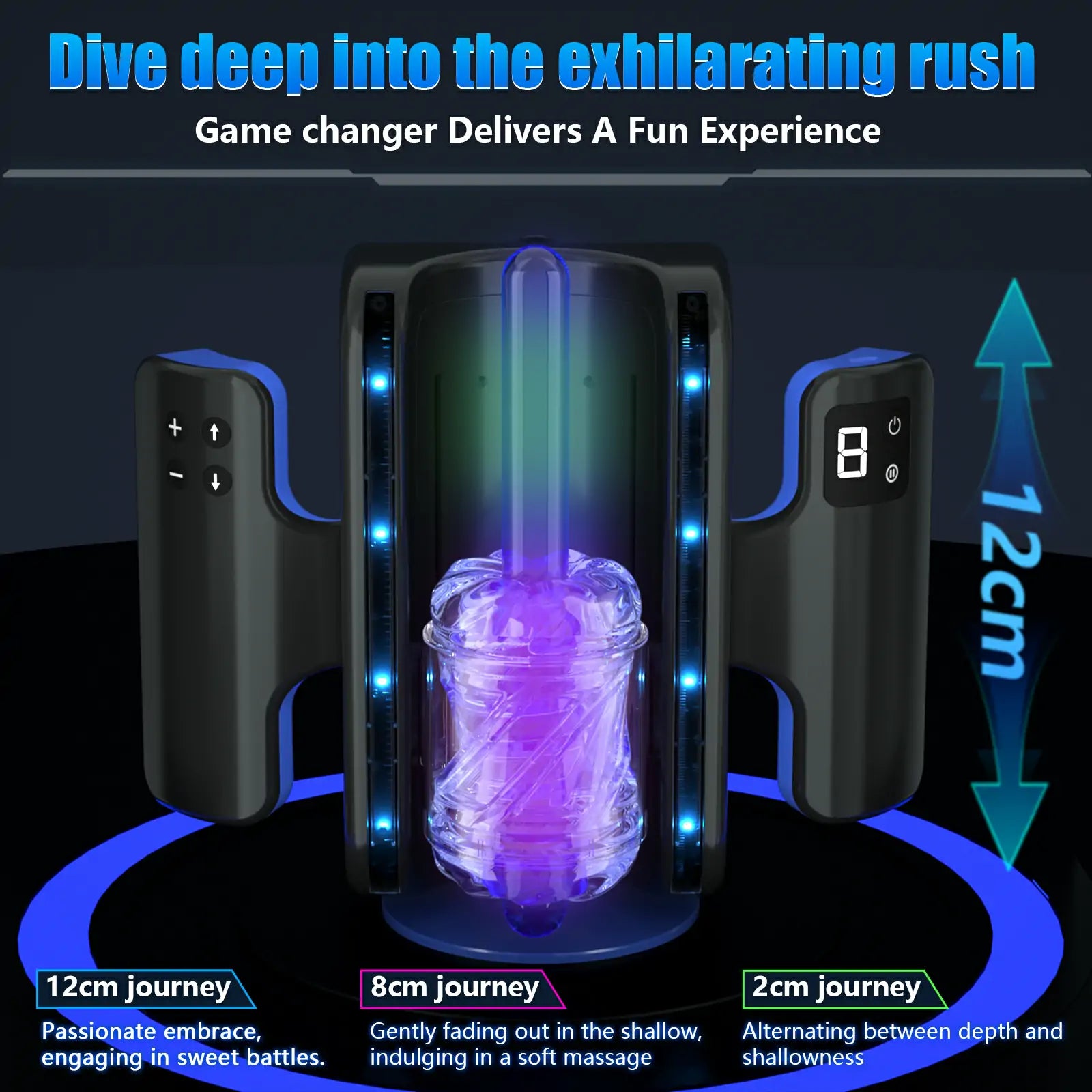 XT18 Hands Free Ultra Quiet High Speed Best Male Masturbator