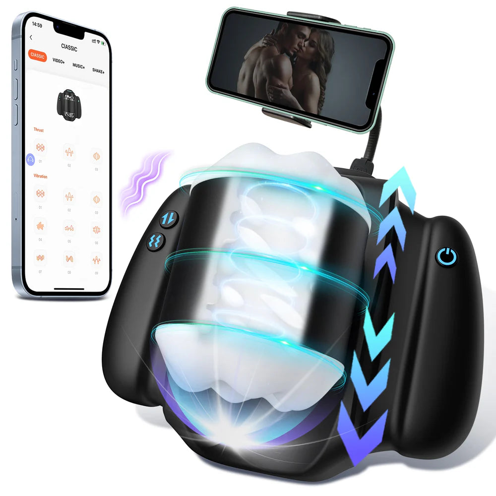 XT19 Hands-Free Thrusting Penis Toy with App Control