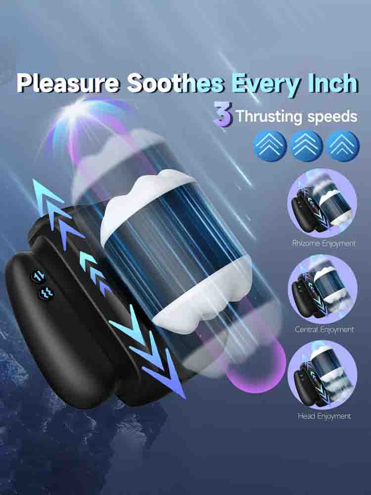 XT19 Mini Male Stroker 9 Vibrating 3 Thrusting with App Control