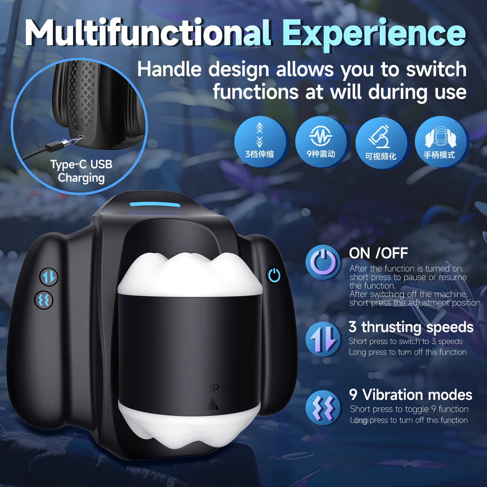 XT19 Hands-Free Thrusting Penis Toy with App Control