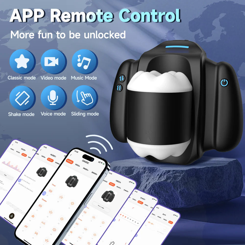 XT19 Hands-Free Thrusting Penis Toy with App Control