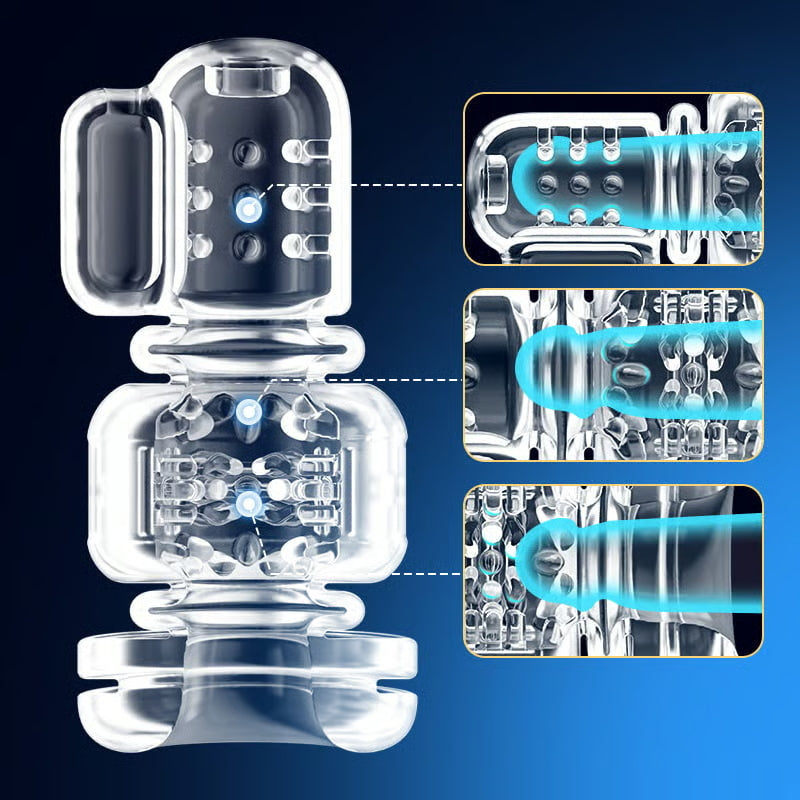 XT2 Hands Free Male Stroker with 9 Thrusting & Vibration