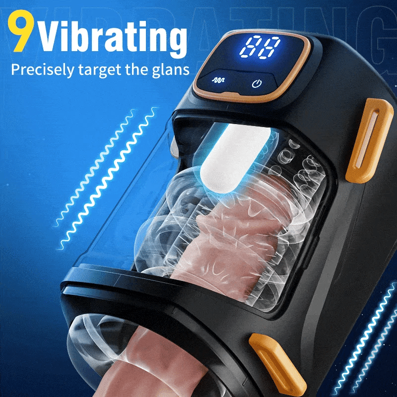 XT2 Hands Free Male Stroker with 9 Thrusting & Vibration