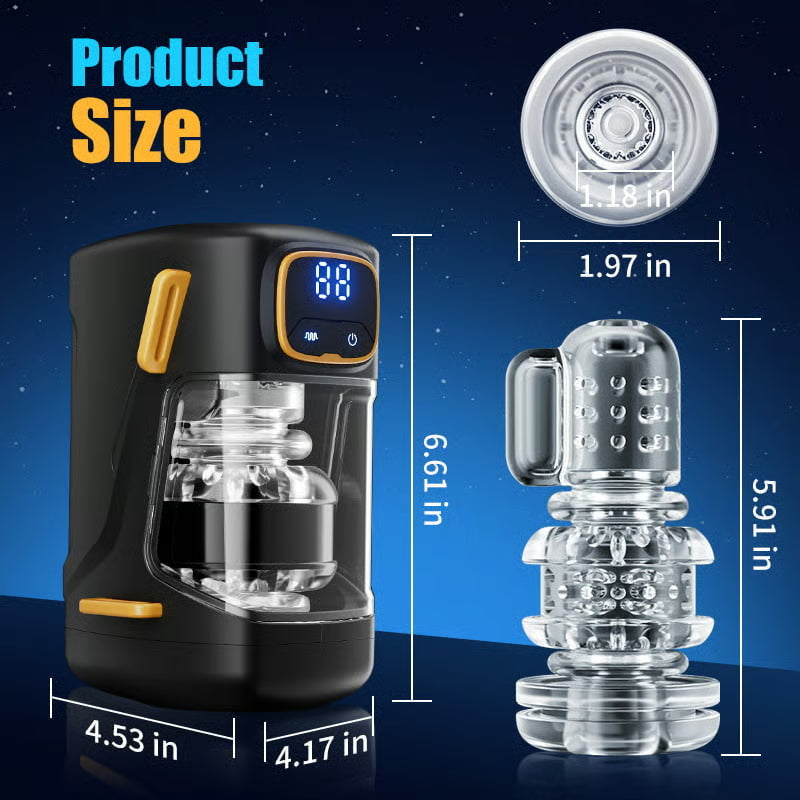 XT2 Hands Free Male Stroker with 9 Thrusting & Vibration