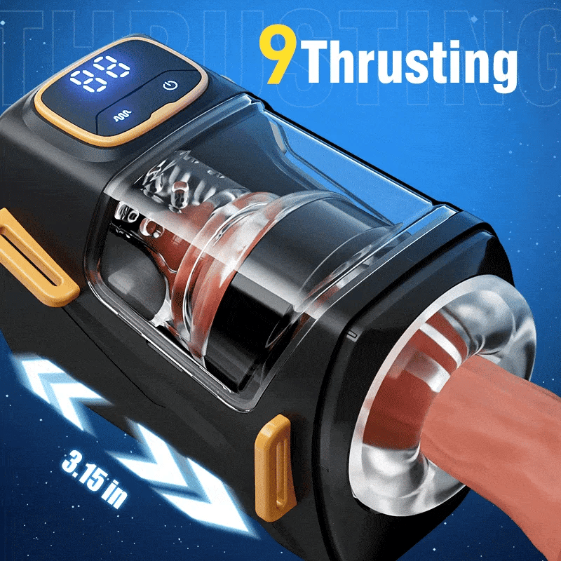 XT2 Hands Free Male Stroker with 9 Thrusting & Vibration