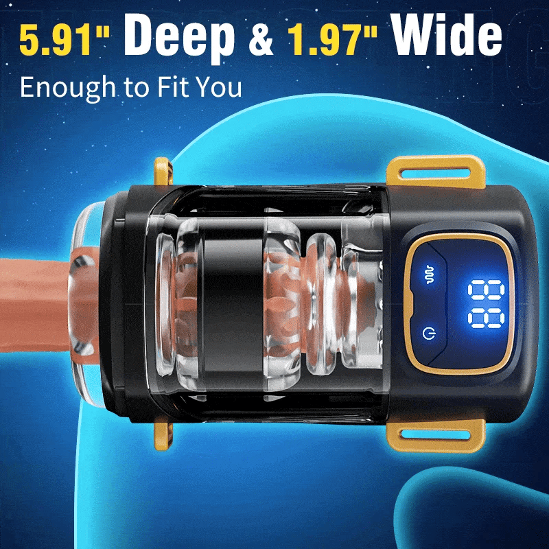 XT2 Hands Free Male Stroker with 9 Thrusting & Vibration