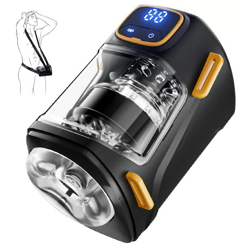 XT2 Hands Free Male Stroker with 9 Thrusting & Vibration