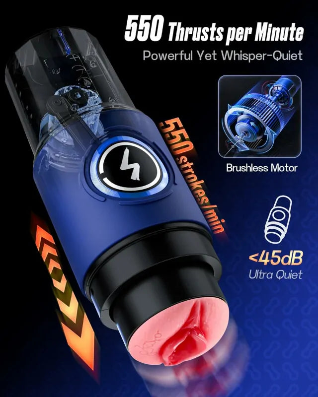 Ultra-Quiet Thrusting Masturbator