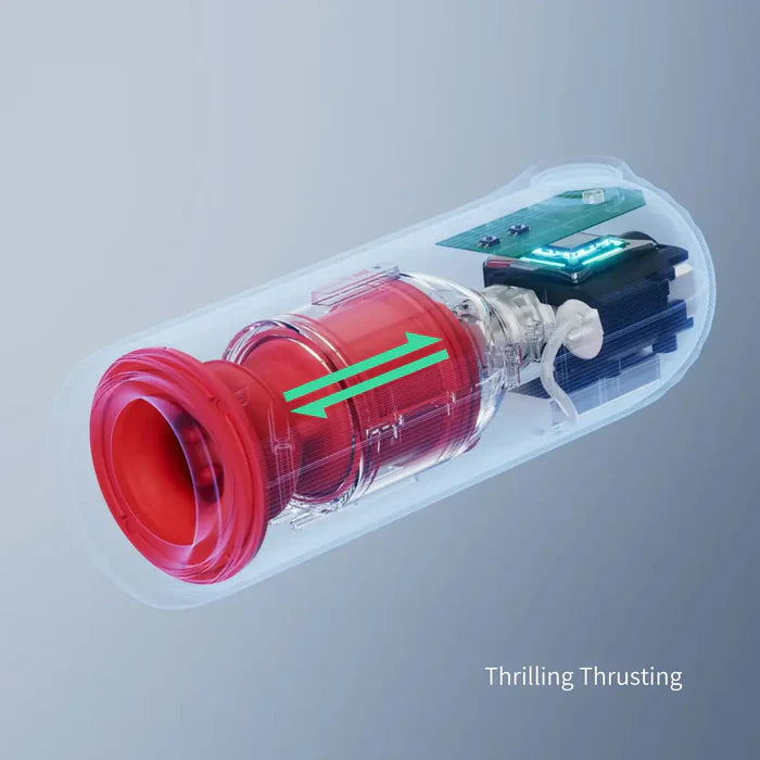 XT9: Shower Massager With Thrust Vibration & 360° Adjustable Retraction Functions