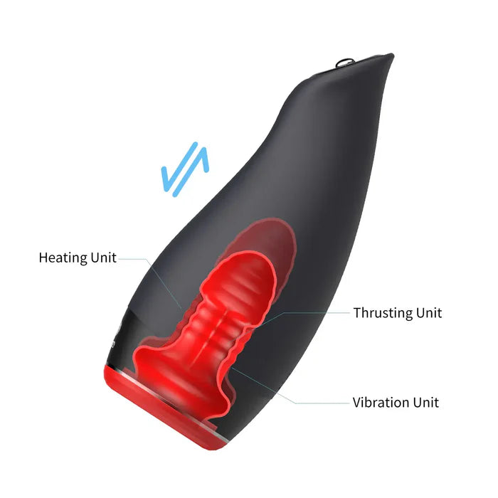 XV9: Heat Blowjob Machine Thrusting Vibrating Waterproof & Joystick Control