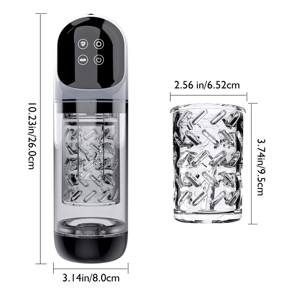 2-In-1 Blowjob Machine With Dual Stimulation & Water Vacuum Pump Function