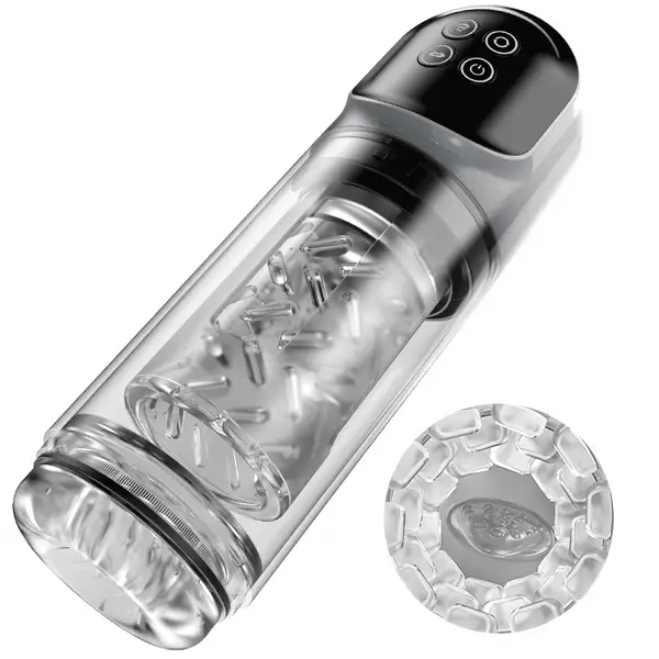 XR3plus 2-in-1 Woterproof Automatic Masturbator Licking Rotation Suction