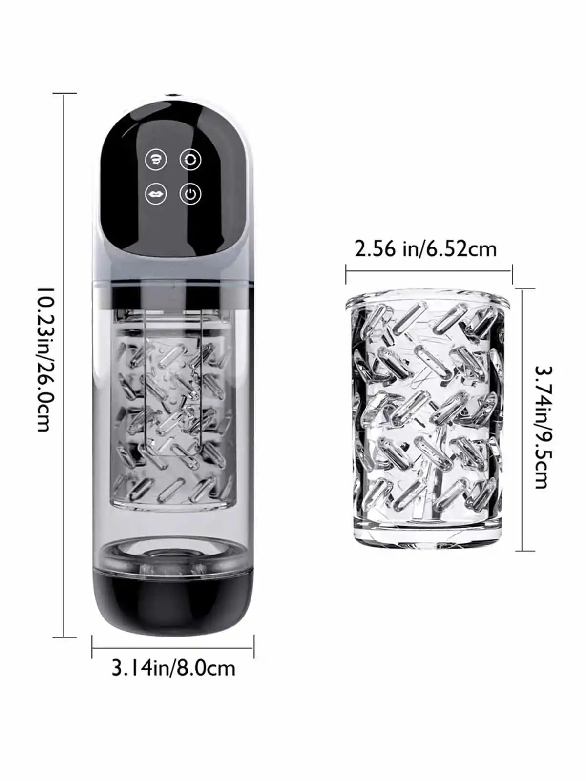 2-In-1 Blowjob Machine With Dual Stimulation & Water Vacuum Pump Function
