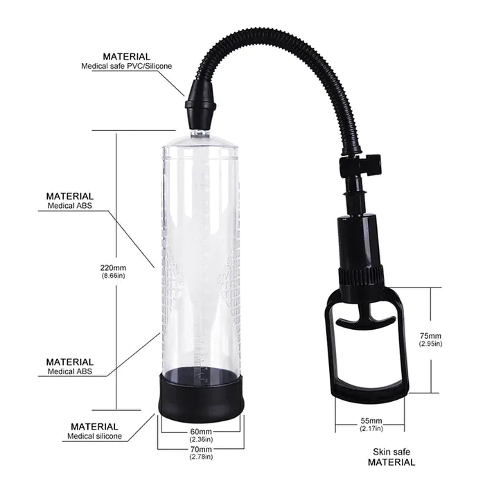 XP3 Manual Control Penis Trainer Enlargement Vacuum Pump