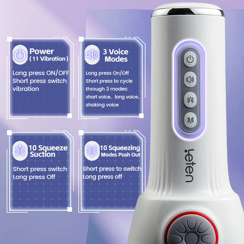 High-End Male Blowjob Machine 3d Realistic Sleeves 10 Vibrating