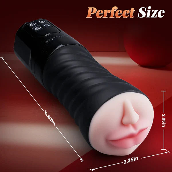 XV5 Realistic Mouth Masturbator 5 Vibrating & Sucking top male masturbators
