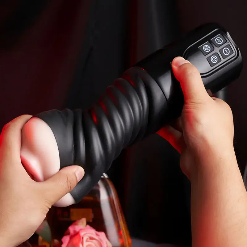 XV5 Realistic Mouth Masturbator 5 Vibrating & Sucking top male masturbators