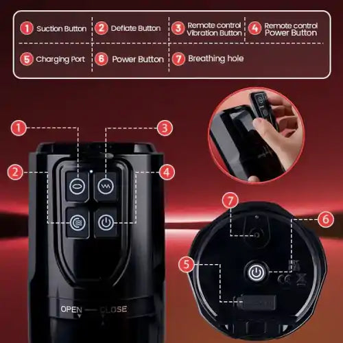 XV5 Realistic Mouth Masturbator 5 Vibrating & Sucking top male masturbators