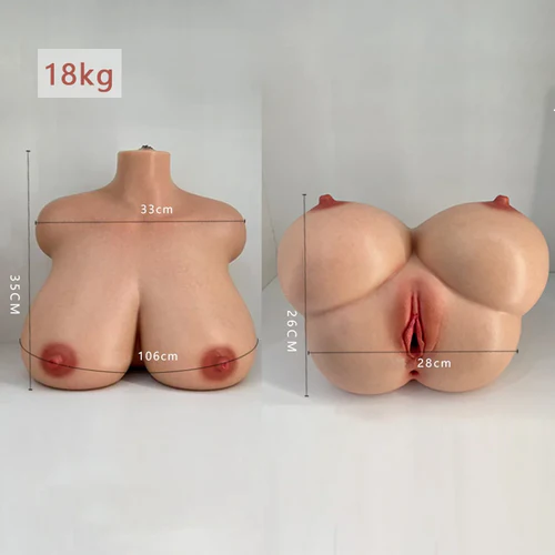 Seraphina: 39.7lb 3-in-1 Silicone Sex Doll Torso with Gel-Filled Breasts