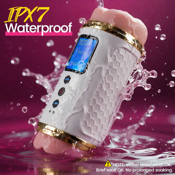 XV12: Through-Hole Gay Masturbator with 10 Vibration Modes and IPX7 Waterproofing