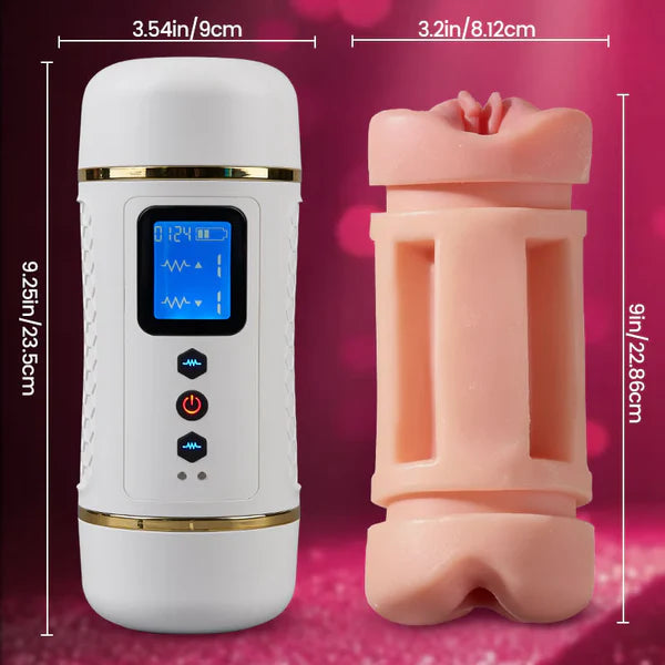 XV12: Through-Hole Gay Masturbator with 10 Vibration Modes and IPX7 Waterproofing